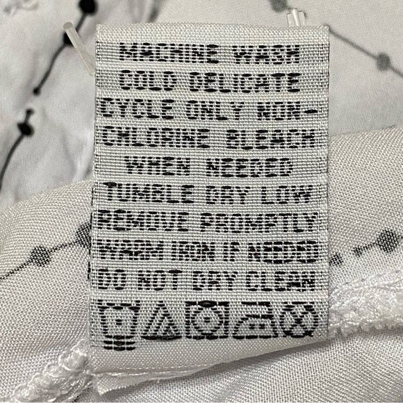 Velvet Heart White Black Striped Dots Button Down Shirt Size Medium - Picture 6 of 7